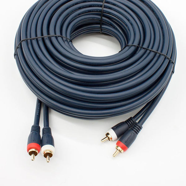 STEREN 75ft 1-RCA A/V Cable Blue 254-135BL