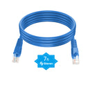 STEREN 7ft Cat5e Patch Cord Snagless UTP cULus Molded Blue 308-607BL